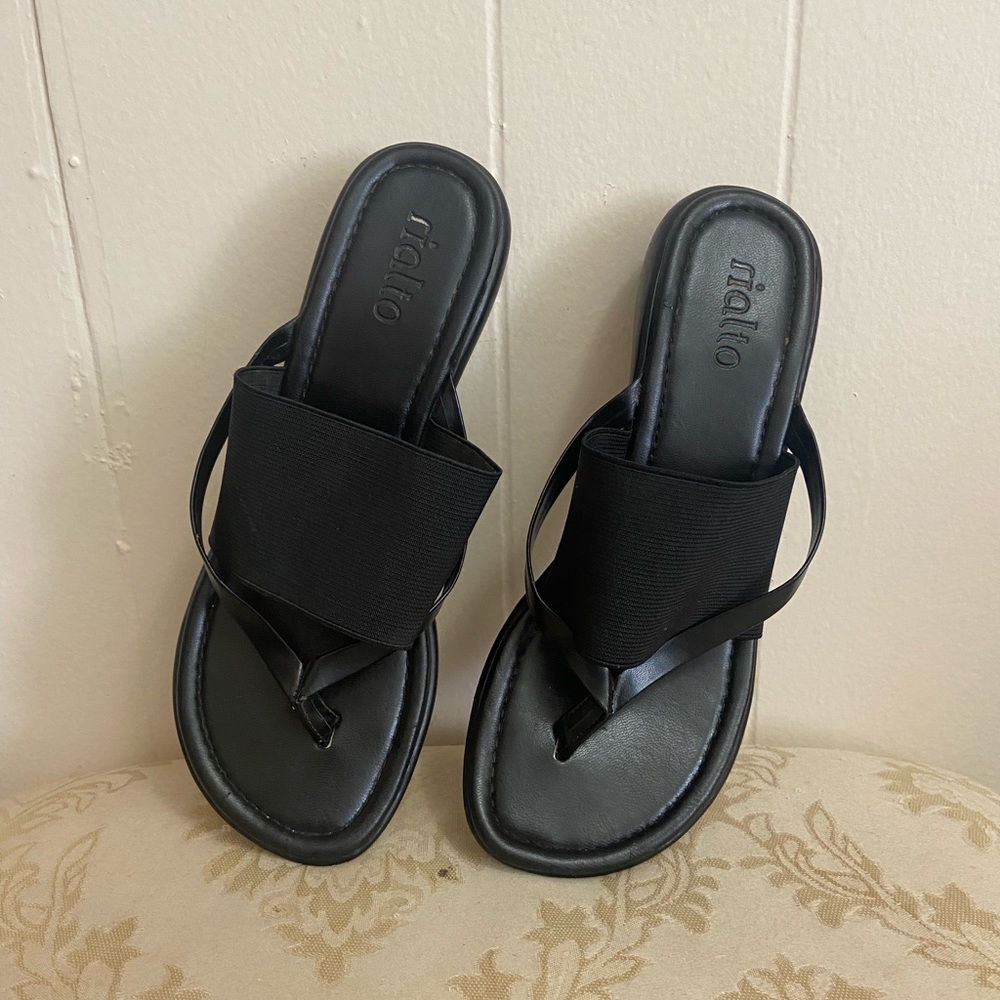 Y2K Black Strappy Sandals